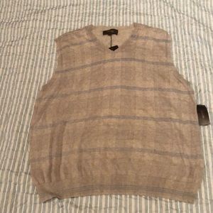 Tasso Elba gray and blue sweater vest extra large